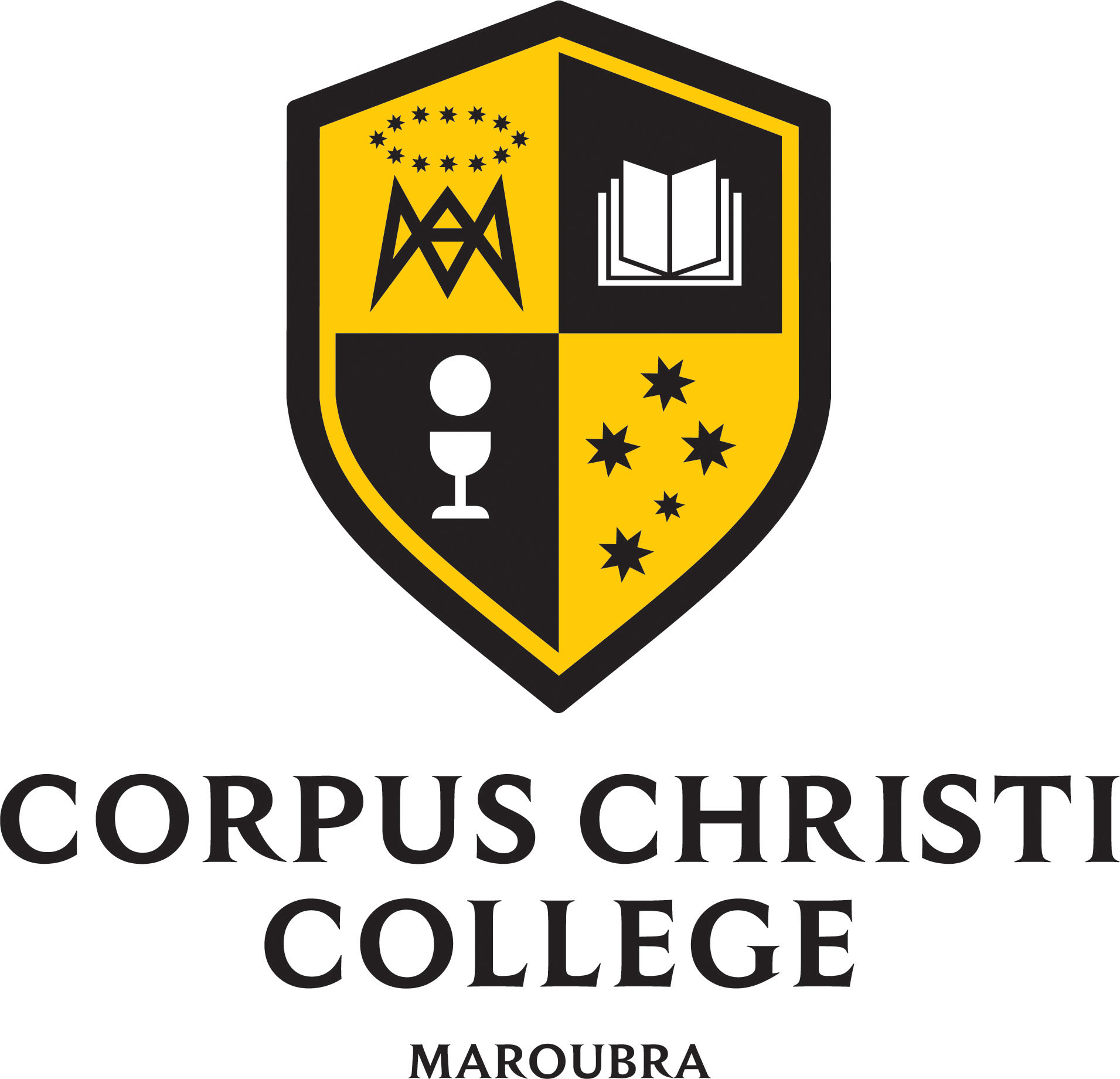 Corpus Christi full logo portrait Pantones